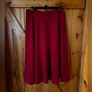 MOA USA Burgundy A-Line Skirt – Women’s Size XL